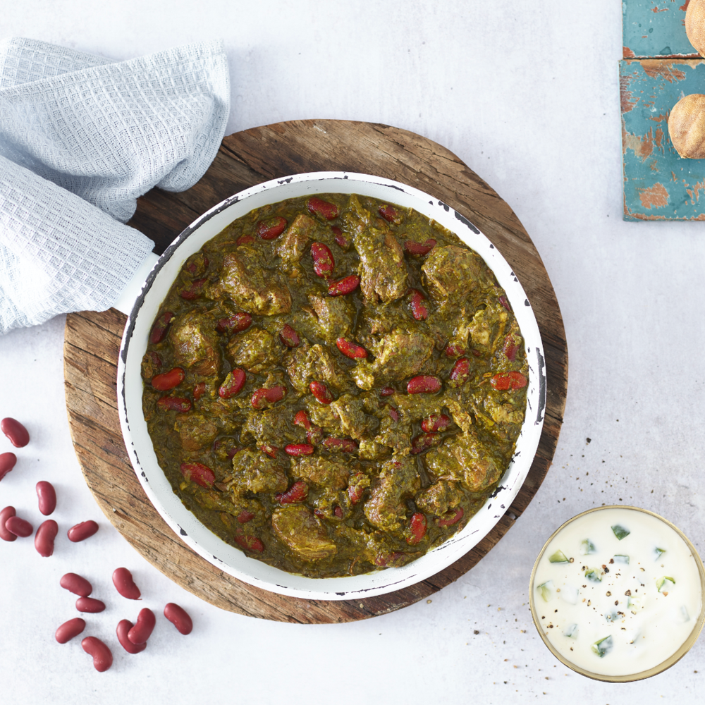 Lamb, Kidney Bean & Herb Stew (Ghormeh Sabzi)