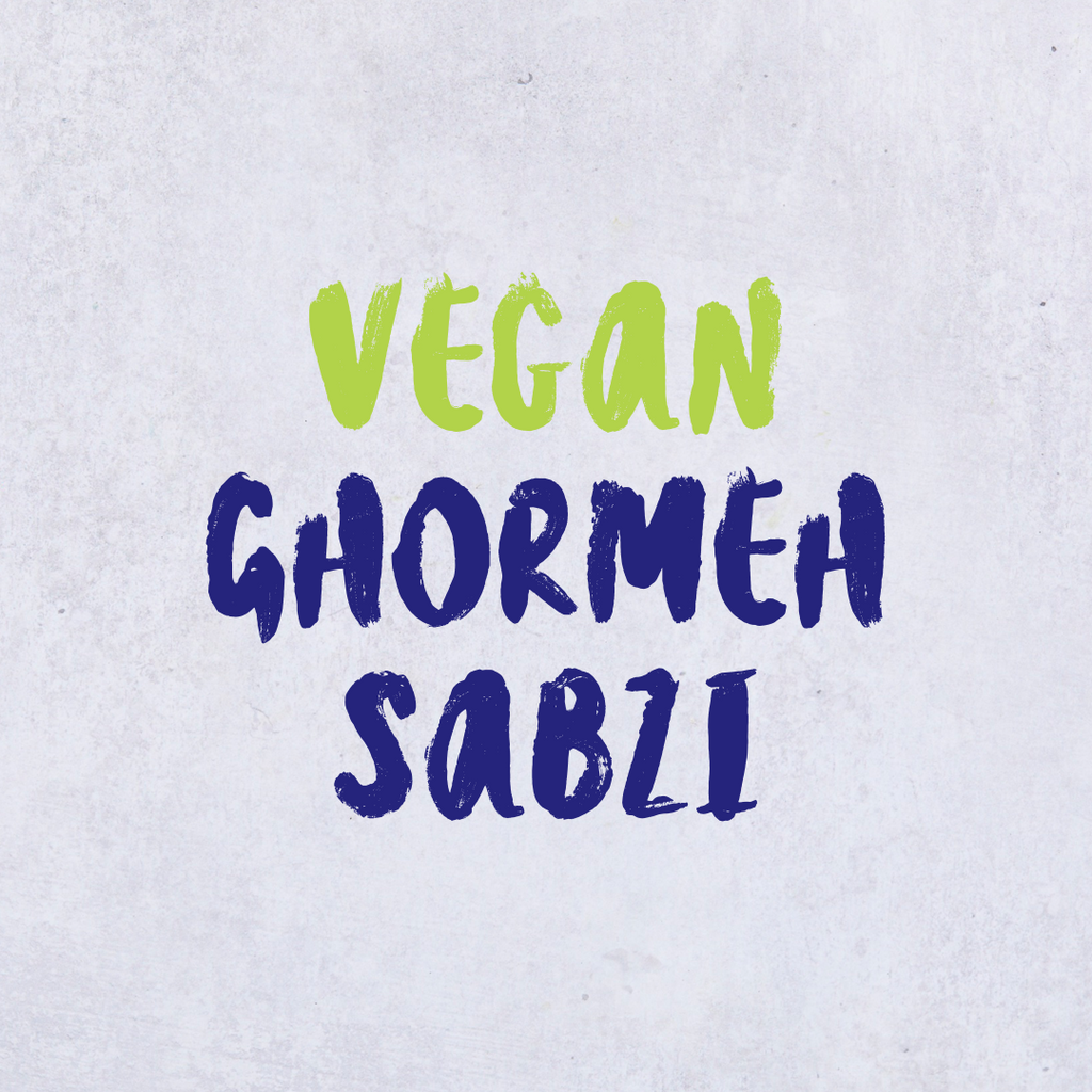Mushroom, Kidney Bean & Herb Stew (Vegan Ghormeh Sabzi)