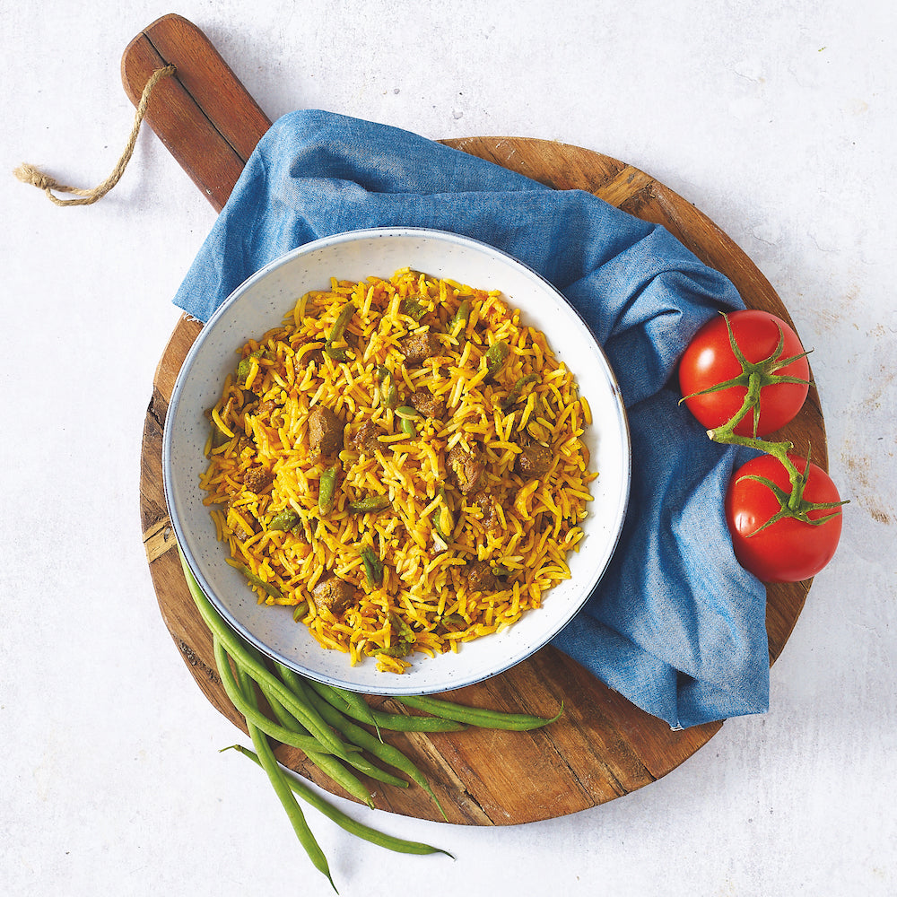 Persian Spiced Lamb & Green Bean Rice (Lubia Polo)