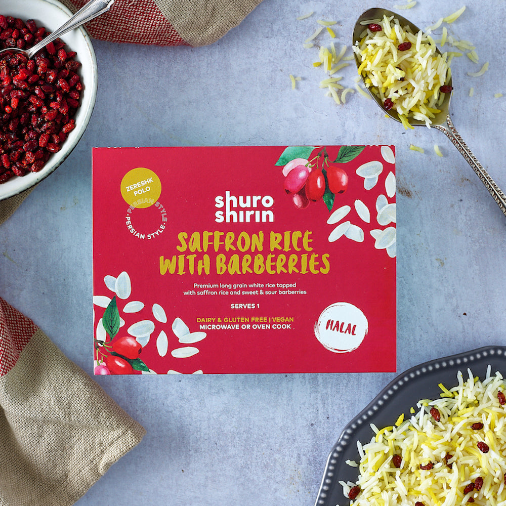 Saffron Rice with Barberries (Zereshk Polo)